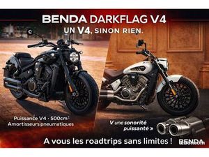 ◊ BENDA DARKFLAG V4 500 CC – UN V4, ◊