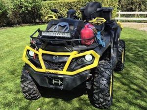 QUAD CAN AM 1000 OUTLANDER XT-P XXC ABS 4X4 2X4 AMORTISSEURS FOX DA ATTELAGE POIGNÉES CHAUFFANTES SCHNORKEL ECT ECT ... ECHANGE POSSIBLE MOTO HARLEY VOITURE CAM