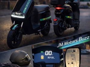 SCOOTER ÉLECTRIQUE JM MOTORS BUZZ 50 + PACK COMPLET (CASQUE, TOP CASE, GANTS)