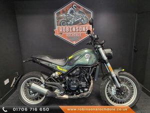 2025 BENELLI LEONCINO 500 TRAIL IN GREEN WITH 783 MILES.