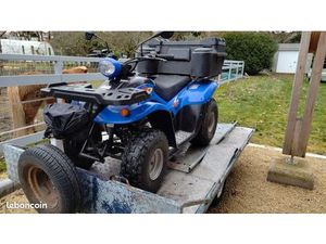 QUAD KYMCO HOMOLOGUÉ ROUTE AVEC REMORQUE PLATEAU
