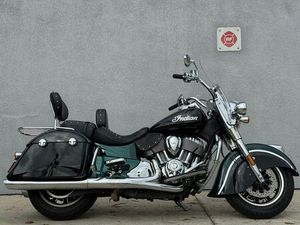 2018 INDIAN SPRINGFIELD ABS METALLIC JADE OVER THUNDER BLACK
