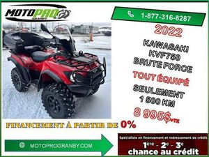 2022 KAWASAKI BRUTE FORCE 750 4X4I KVF750 KVF BRUTEFORCE BRUTE FORCE750 750 TOUT ÉQUI