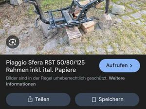 ICH SUCHE EIN PIAGGIO SFERA RAHMEN WICHTIG 25-50 PAPIERE