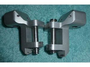 WUNDERLICH BEIFAHRERRASTENVERLEGUNG - SILBER FÜR BMW 1250 RT