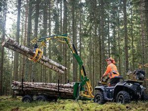 PRZYCZEPA LEŚNA Z HDS DO QUADA LUB ATV 2T, NAPĘD, ZRYWKOWA NIEPORĘT