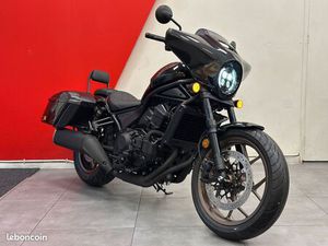 HONDA CMX 1100 REBEL TOURING DCT NOIRE - VALISES - SELLE CONFORT - DOSSERET PASSAGER - POIGNÉES CHAUFFANTES