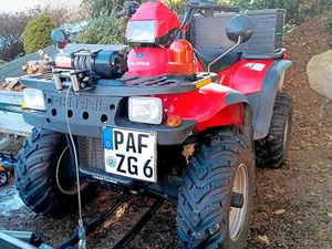 POLARIS SPORTSMAN 500 QUAD MIT SCHNEESCHILD ATV