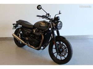 TRIUMPH STREET TWIN 900 ABS 2021 PREMIERE MAIN BRIDABLE A2 FAIBLE KILOMETRAGE
