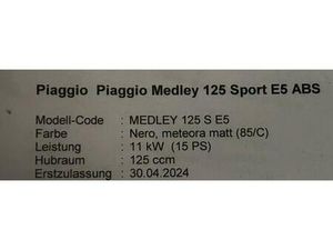 PIAGGIO MEDLEY 125 S E5