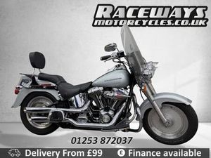 HARLEY-DAVIDSON FLSTFI FAT BOY 2006 06 REG 13,231 MILES 1450 CC SILVER
