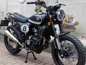 ② MACBOR 125 CC SCRAMBLER CAFE RACER EIGHT MILE 11KW 15PK