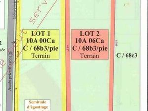 Terrain de 10 ares 06 ca
