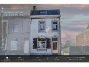 MONCEAU-SUR-SAMBRE MAISON 3 FACADES A VENDRE 5 CHAMBRES