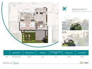 Appartement neuf de 2 chambres