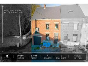 Maison à vendre avec garage et terrasse   Thuillies (VAX03085)