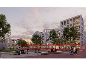 Lichtrijke handelszaak aan gloednieuw stadskwartier