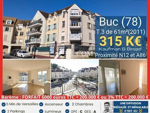 Vente appartement 3 pièces 61.5 m² à Buc (78530)  315 000 €
