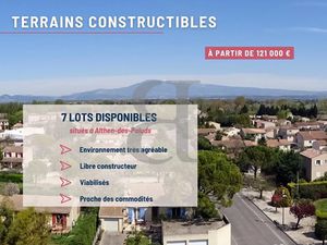 Vente terrain 330 m² à Pernes-les-Fontaines (84210)  129 000 €