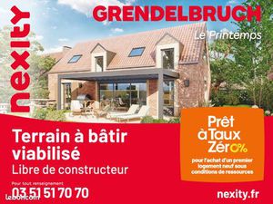 Terrain à Grendelbruch  de 654 m2  à 15 km d’Obernai