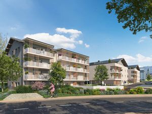 Vente programme neuf T2  T3  T4  T5 pièces 39 à 96 m² Bons-en-Chablais (74890)