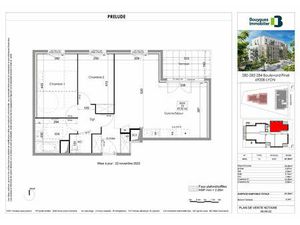 PROGRAMME NEUF PRELUDE - LYON 8EME - 3 PIECES 67.52M² - SANS FRAIS D'AGENCE