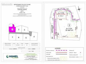 Terrain 647 m² Saint Thual