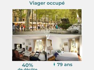 Vente viager 3 pièces 65 m² à Aix-en-Provence (13090)  79 400 €