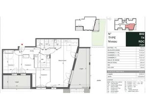 Vente appartement 4 pièces 85 m² à Merignac (33700)  445 000 €