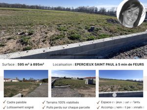 Vente Terrain à Épercieux-Saint-Paul (42110) : à vendre / 595m² Épercieux-Saint-Paul