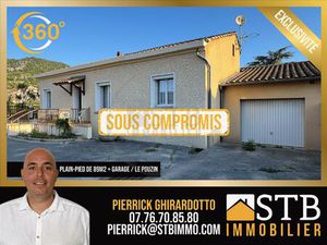 Maison mitoyenne avec jardin  cave et garage Quartier résidentiel Le Pouzin