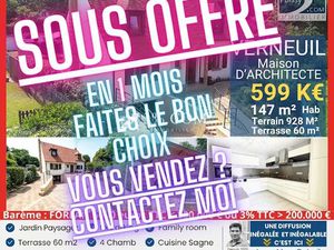 Vente maison 5 pièces 147 m² à Verneuil-sur-Seine (78480)  599 000 €