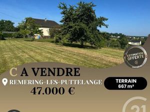 Terrain 667 m² Remering Les Puttelange