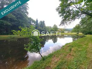 Terrain de loisirs de 63 ares avec étang + parcelle boisée de 42 ares