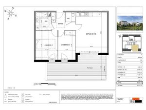 Vente appartement 3 pièces 63.11 m² à Sciez (74140)  328 900 €
