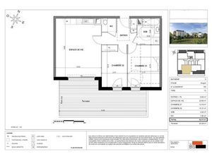 Vente appartement 3 pièces 63.11 m² à Sciez (74140)  333 000 €