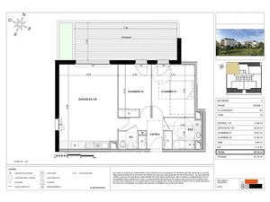 Vente appartement 3 pièces 68.12 m² à Sciez (74140)  353 900 €