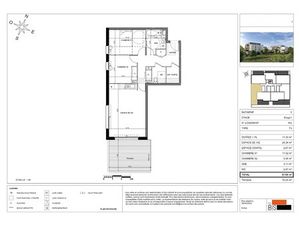 Vente appartement 3 pièces 67.09 m² à Sciez (74140)  364 900 €