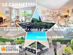 Vente viager 3 pièces 81 m² à Le Cannet (06110)  236 750 €