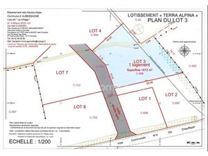 Vente terrain 513 m² à Aubessagne (05800)  78 750 €