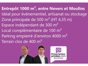ENTREPOT 1000 M2 ENTRE NEVERS ET MOULINS