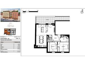 Appartement 3 pièces 71 m²