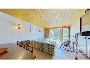 Appartement  1 chambre  1 salle de bain  vue sur les pistes  cave  casier à ski  en plein.