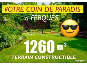 Terrain 1 260 m² Ferques