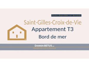 Vente appartement 3 pièces 62 m² à Saint-Gilles-Croix-de-Vie (85800)  292 000 €
