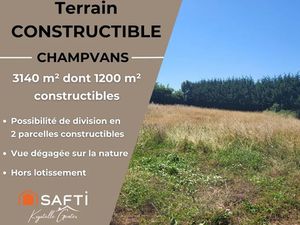 Vente terrain 3140 m² à Champvans (39100)  97 000 €