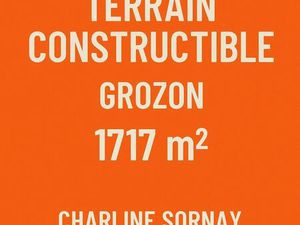 URGENT :Terrain à bâtir à Grozon – Calme  nature et proximité !