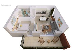 Appartement 2 pièces 41 m²