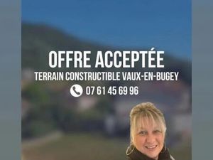 Vente terrain 900 m² Vaux-en-Bugey (01150)