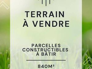 Terrain constructible viabilisé à vendre